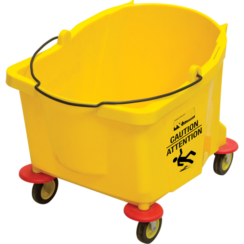 Seau pour vadrouille, Capacit&eacute; de 9.5 gal. US (38 pintes), Jaune Pronet Distribution