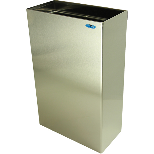 Wall Mounted Waste Receptacles, Stainless Steel, 11 US gal. Pronet Distribution