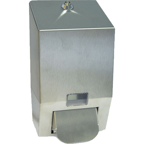 Stainless Steel Soap Dispenser, Push, 1000 ml Capacity, Cartridge Refill Format Pronet Distribution
