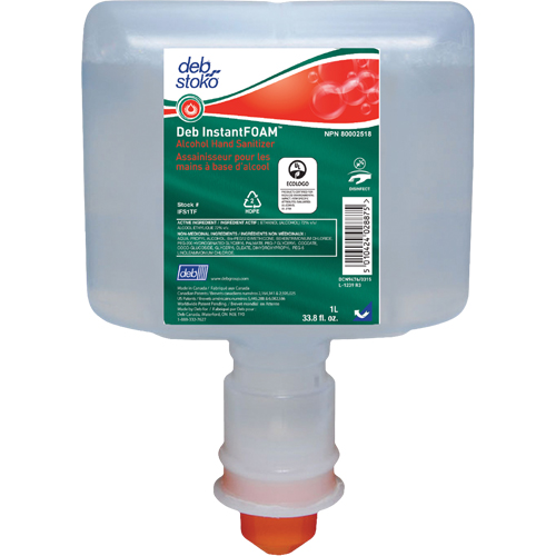 D&eacute;sinfectant InstantFOAM, 1000 ml, Cartouche de recharge, 72 alcool Pronet Distribution