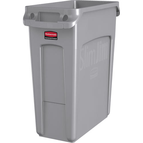 Contenants Slim Jim avec canaux de ventilation, De bureau, Poly&eacute;thyl&egrave;ne, 16 gal. US Pronet Distribution