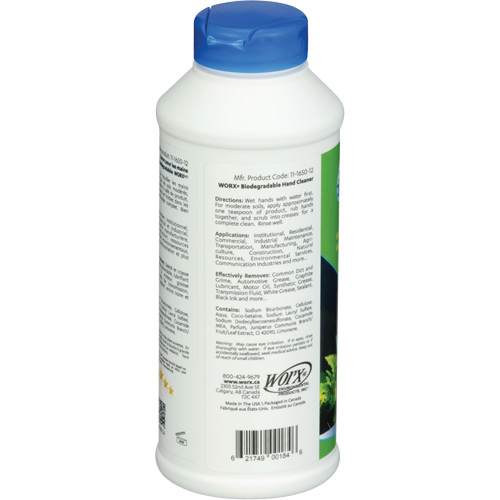 Nettoyant pour les mains biod&eacute;gradable, Poudre, 0,406 lb, Bouteille, Parfum&eacute; Pronet Distribution
