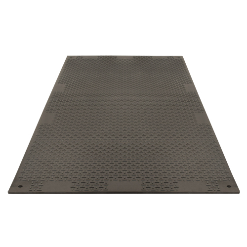 Medium-Duty Ground Protection, 4' x 8', Fiberglass/Polypropylene, Textured, Black Pronet Distribution