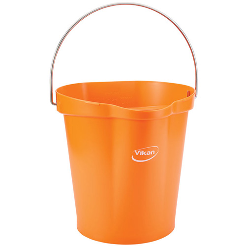 Seau hygi&eacute;nique pour service alimentaire, Tangerine, 3 gal. US Pronet Distribution