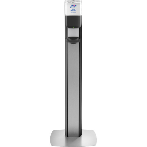 Messenger ES6 Silver Panel Floor Stand with Dispenser Pronet Distribution