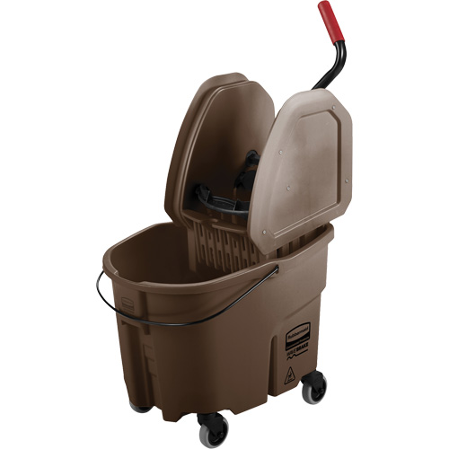 WaveBrake&reg; Mop Bucket & Wringer Combo Pack, Down Press, 8.75 US Gal.(35 Quart), Brown Pronet Distribution