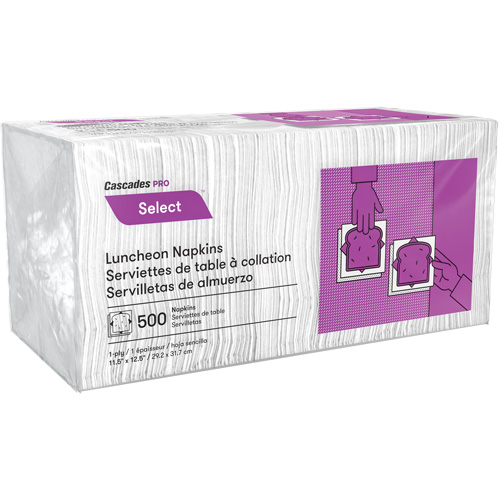 Pro Select 1/4 Fold Luncheon Napkins, 1 Ply, 12.5" x 11.5" Pronet Distribution