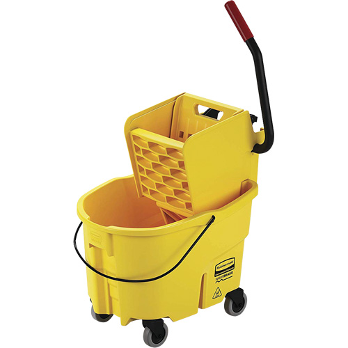 WaveBrake&reg; Mop Bucket and Wringer, Side Press, 6.5 US Gal. (26 Quart), Yellow Pronet Distribution