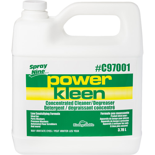 Produit nettoyant pour nettoyeur de pi&egrave;ces Power Kleen, 4 L, Cruche Pronet Distribution