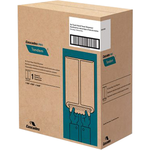 Distributeur d'essuie-mains Pro Tandem, Sans contact, 11,5" la x 9" p x 16,6" h Pronet Distribution