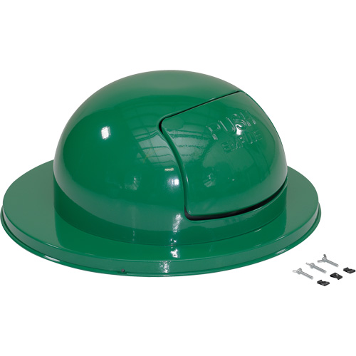 Drum Waste Disposal Top, Dome Lid, Metal, Fits Container Size: 23-1/2" Dia. Pronet Distribution