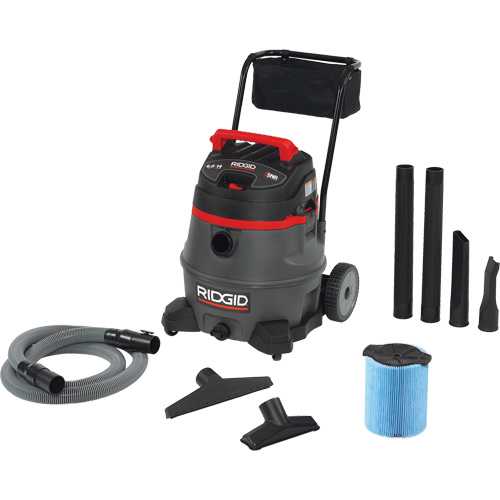 NXT Industrial Vacuum with Cart, Wet-Dry, 6 HP, 14 US Gal. (53 Litres) Pronet Distribution