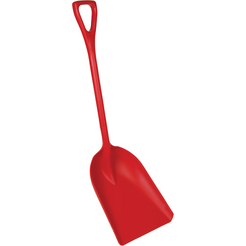 Pelle en un seul morceau pour la transformation des aliments, Lame 14" x 17", Longueur de 42-1/2", Plastique, Rouge Pronet Distribution