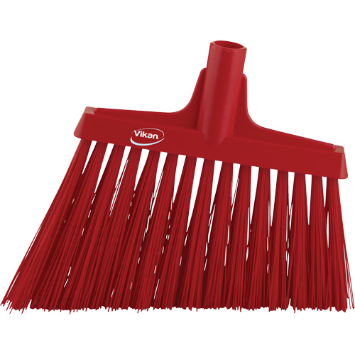 T&ecirc;te de balai oblique, Crins Extra-ferme, 12", Polyester, Rouge Pronet Distribution