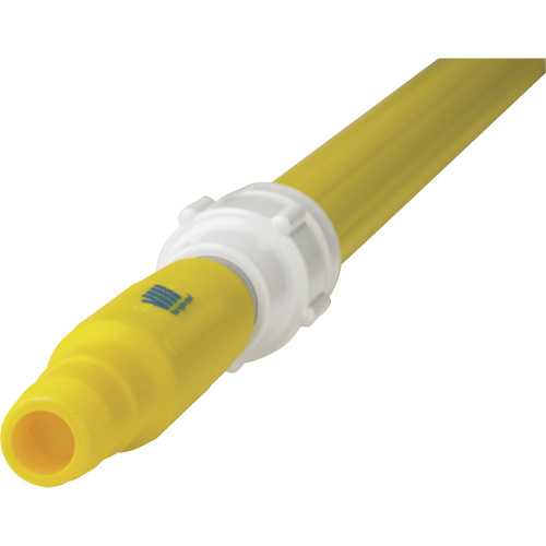 Manche de brosse pour plateforme, Brosse/Support &agrave; tampon, Jaune, T&eacute;lescopique, 62"-113" lo Pronet Distribution