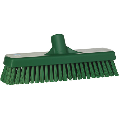 Deck & Wall Scrub Brush, Stiff Bristles, 12", Polyester, Green Pronet Distribution