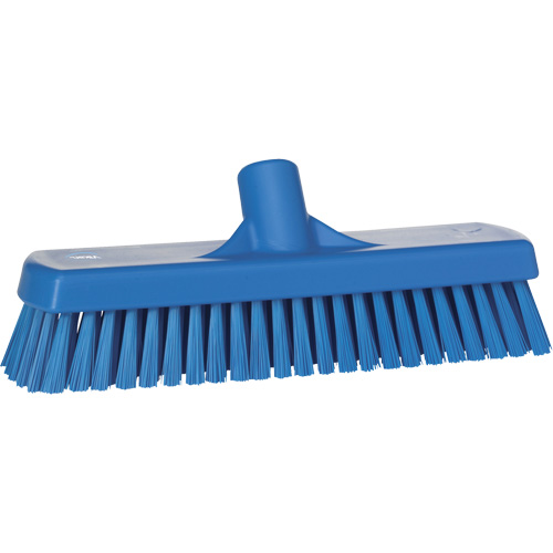 Brosse &agrave; r&eacute;curer pour planchers et murs, Crins Ferme, 12", Polyester, Bleu Pronet Distribution