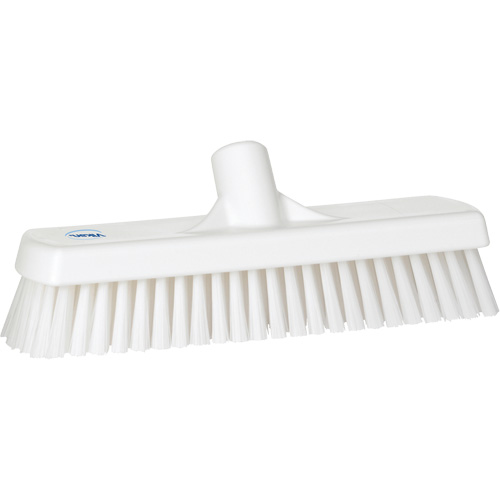 Deck & Wall Scrub Brush, Stiff Bristles, 12", Polyester, White Pronet Distribution