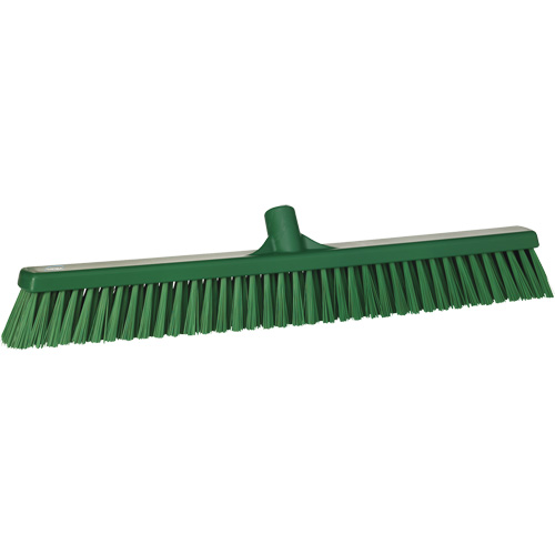 Balai-brosse &agrave; soies combin&eacute;es, Crins Cors&eacute;/Fin, 24", Polyester, Vert Pronet Distribution