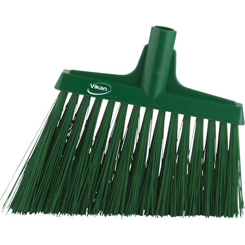 T&ecirc;te de balai oblique, Crins Extra-ferme, 12", Polyester, Vert Pronet Distribution