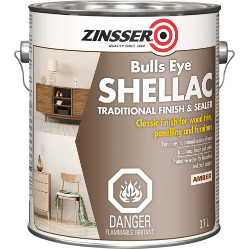 Zinsser&reg; Bulls Eye&reg; Shellac Sealer, Amber, 3.7 L Pronet Distribution