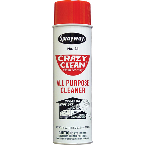 Nettoyant tout usage Crazy Clean, 20 oz, Canette a&eacute;rosol Pronet Distribution