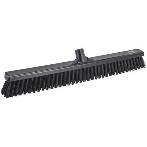 T&ecirc;te de balai-brosse &agrave; soies combin&eacute;es, Crins Cors&eacute;/Fin, 24", Polyester, Noir Pronet Distribution