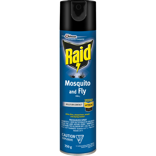 Insecticide contre les moustiques et les mouches Raid, 350 g, &agrave; base de solvant Pronet Distribution