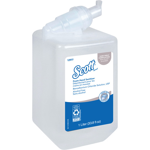 Scott&reg; Essential Alcohol Free Foam Hand Sanitizer, 1000 ml, Cartridge Refill, 0% Alcohol Pronet Distribution