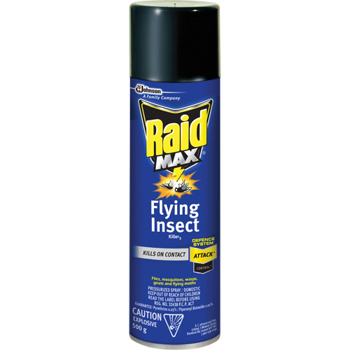 Insecticide contre les insectes volants Raid Max, 500 g, Canette a&eacute;rosol, &agrave; base de solvant Pronet Distribution