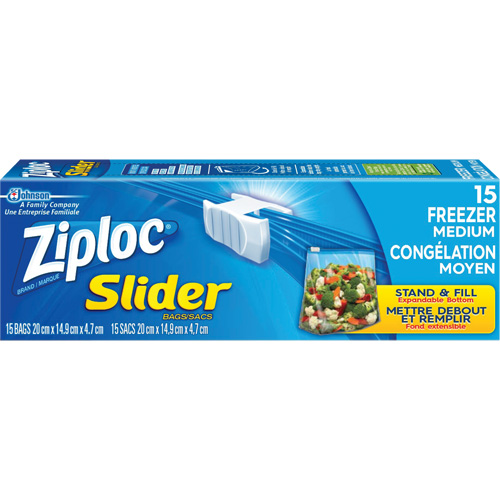 Sacs de cong&eacute;lation &agrave; glissi&egrave;re Ziploc Pronet Distribution