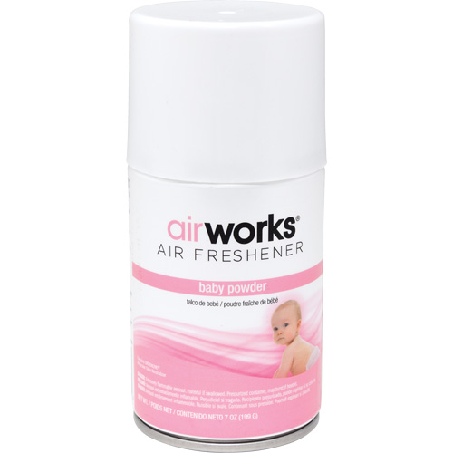 D&eacute;sodorisant en a&eacute;rosol &agrave; doses mesur&eacute;es AirWorks, Poudre pour b&eacute;b&eacute;s, Canette a&eacute;rosol Pronet Distribution