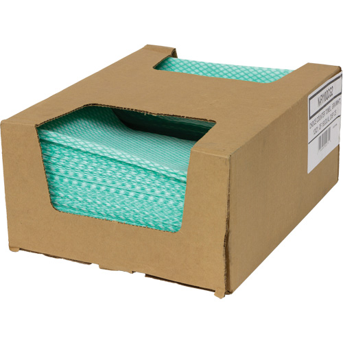 Chiffons de choix pour comptoir SaniWorks, Vert/Blanc Pronet Distribution