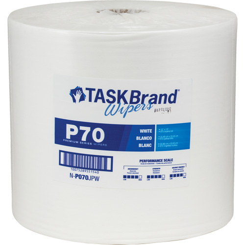 Chiffons de premi&egrave;re qualit&eacute; P70 TaskBrand, Robuste, 13" lo x 12" la Pronet Distribution