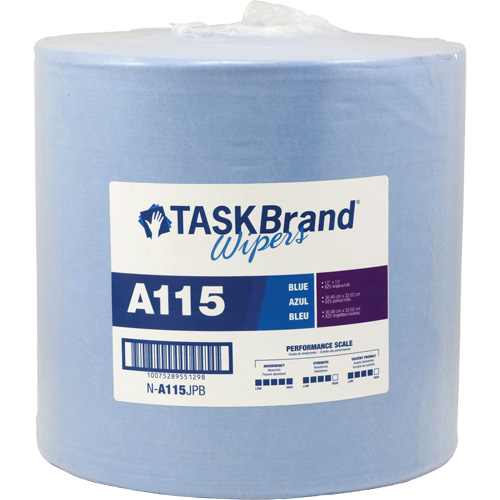 Chiffons &agrave; haut rendement A115 TaskBrand, Robuste, 13" lo x 12" la Pronet Distribution
