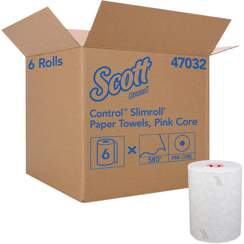Serviettes Slimroll* de Scott en rouleau dur, 1 pli, Standard, 580' lo Pronet Distribution
