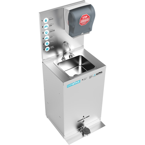 Poste de nettoyage des mains portable MRSink Pronet Distribution