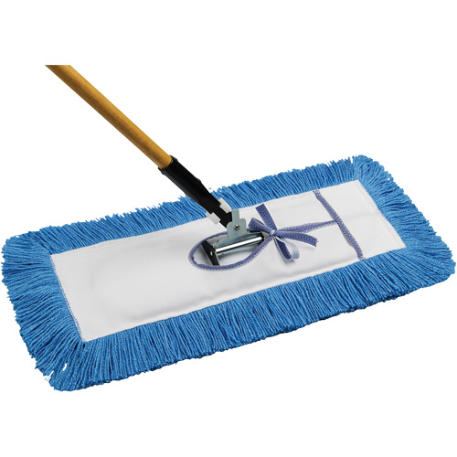 Vadrouille &agrave; &eacute;pousseter Static-H avec manche, Style &agrave; attacher, Nylon, 24" lo x 5" la Pronet Distribution