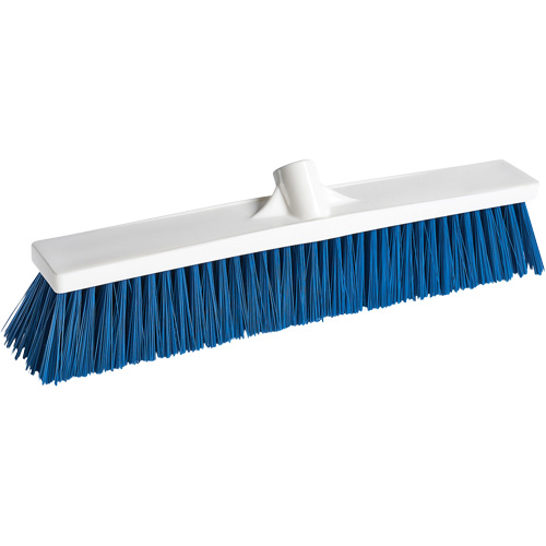 Balai-brosse pour le service alimentaire, Crins Moyen, 18", Polypropyl&egrave;ne, Blanc Pronet Distribution