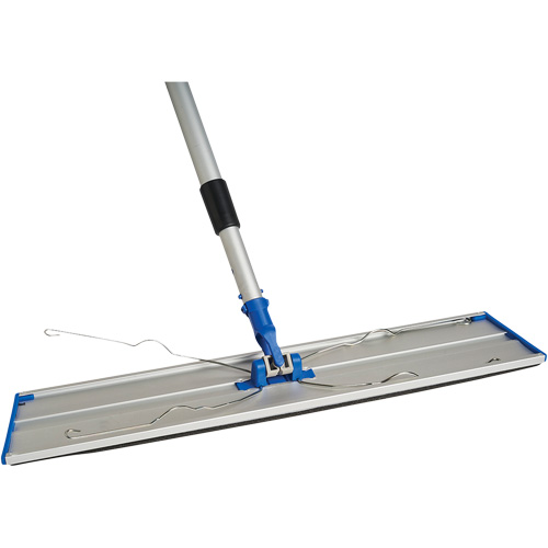 Support de vadrouille &agrave; &eacute;pousseter Static Attack avec manche t&eacute;lescopique, 24", Aluminium Pronet Distribution