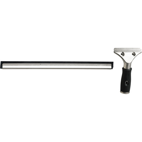 Window Squeegee with Handle, 14", Rubber, Stainless Steel Frame Pronet Distribution