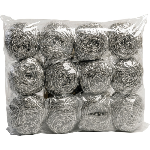 Stainless Steel Scouring Puff, 3" L x 3" W Pronet Distribution