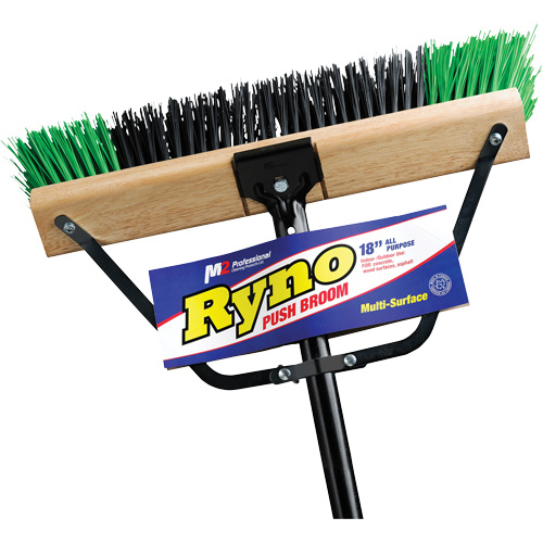 Balai-brosse &agrave; manche renforc&eacute; Ryno, 18", Ferme, Soies PVC Pronet Distribution