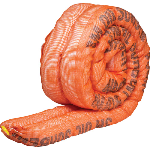 Barri&egrave;re de pollution absorbante double pour produits p&eacute;troliers, Huile seulement, 10' lo x 4" la, Absorption 36,8 gal Pronet Distribution