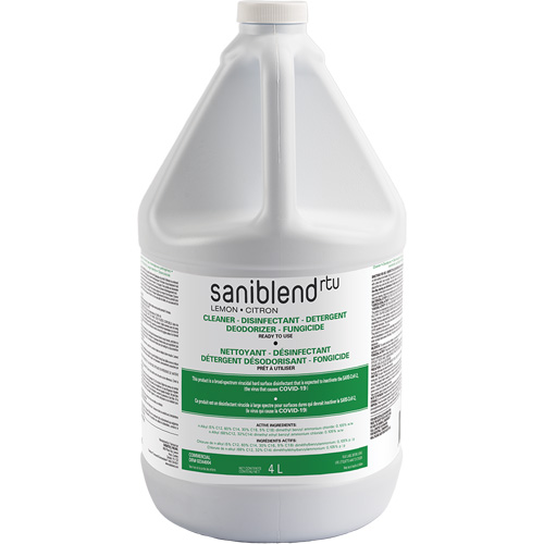 SaniBlend Ready-To-Use Disinfectant & Sanitizer, 4 L, Jug Pronet Distribution