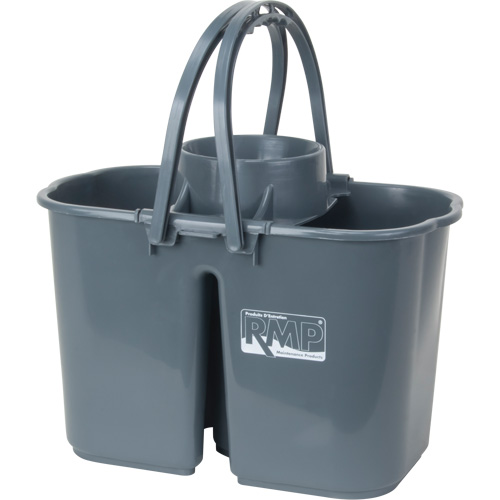 Seau et essoreuse pour vadrouille, Passoire, 3,75 gal. US (15 pintes), Gris Pronet Distribution