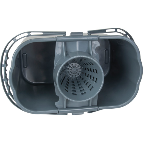 Seau et essoreuse pour vadrouille, Passoire, 3,75 gal. US (15 pintes), Gris Pronet Distribution