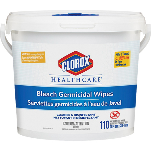 Healthcare&reg; Disinfecting Bleach Wipes, 110 Count Pronet Distribution
