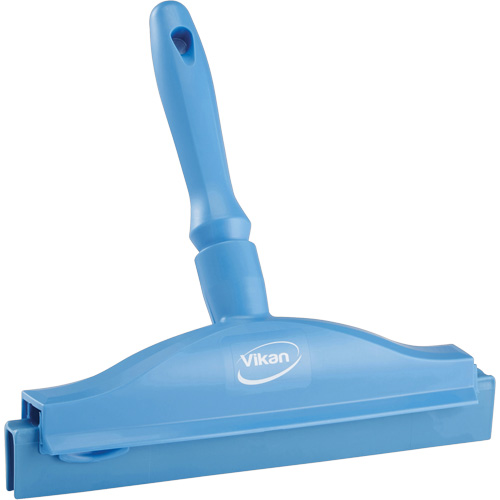 Raclette &agrave; lame double ultra hygi&eacute;nique, 10", Bleu Pronet Distribution