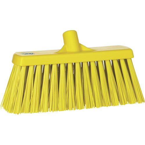 Balai-brosse robuste, Crins Ferme, 13", Polyester, Jaune Pronet Distribution